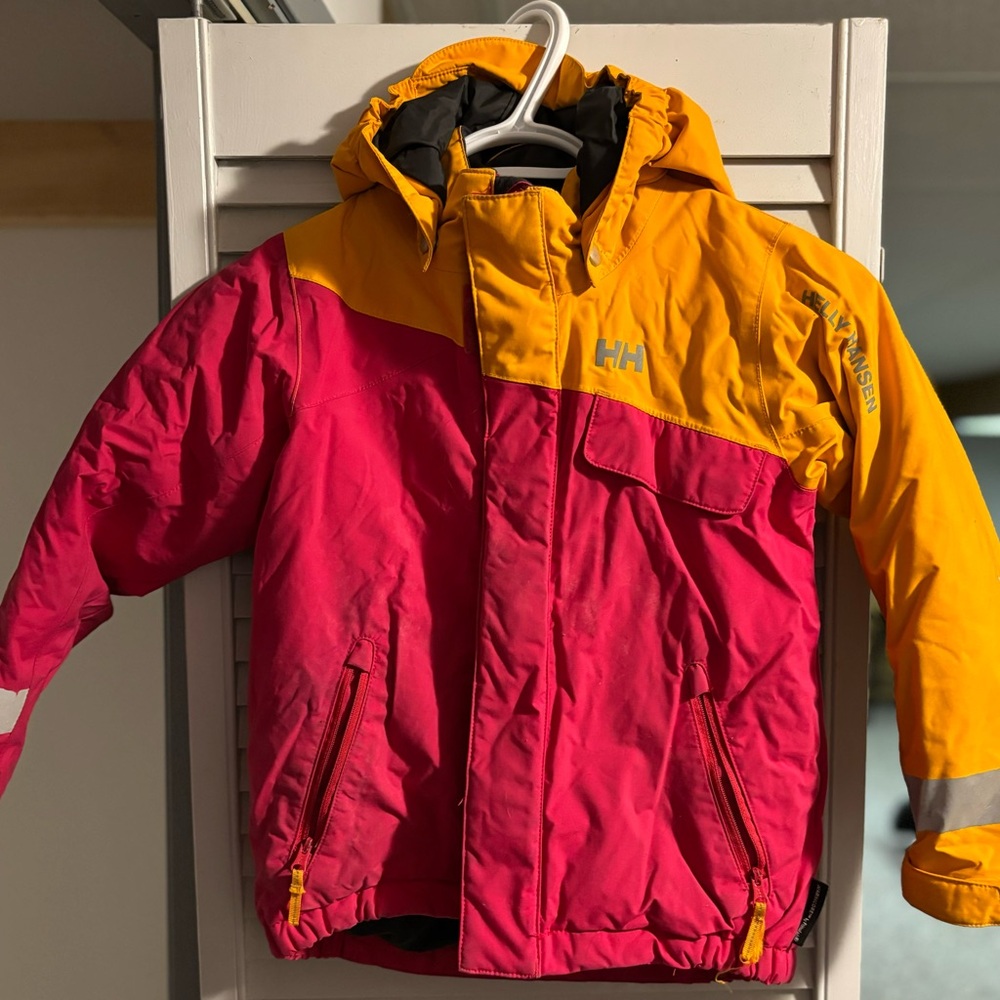 Helly Hansen Kids' Pink and Yellow Jacket
